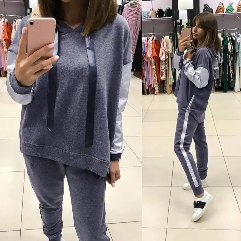 Спортивный костюм с удлиненной кофтой