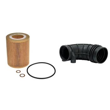

1 Pcs Hu925/4X Engine Oil Filter for Bmw & 1 Pcs Engine Air Intake Hose To Throttle