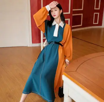 

Women Long Sleeve Maxi Dress Long Elegant Loose Dresses Women Clothes Vestido