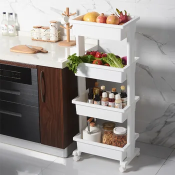 

Kitchen Household Plastic Storage Rack Multifunctional Fruit And Vegetable Seasoning Storage Box