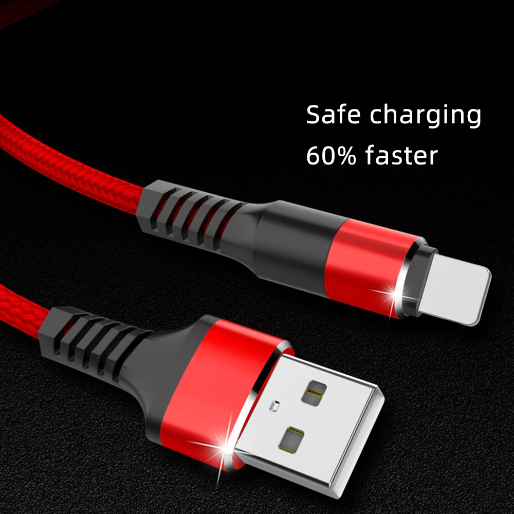 FDBRO Usb кабель для iPhone Xs Max Xr X 8 7 6 6s Plus iPad mini Быстрая Зарядка Кабели для мобильного телефона быстрое зарядное устройство Шнур для передачи данных