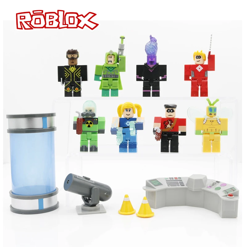 

Hot ROBLOX game hero models 8 dolls with accessories anime characters building blocks surrounding toys boys kids birthday gifts