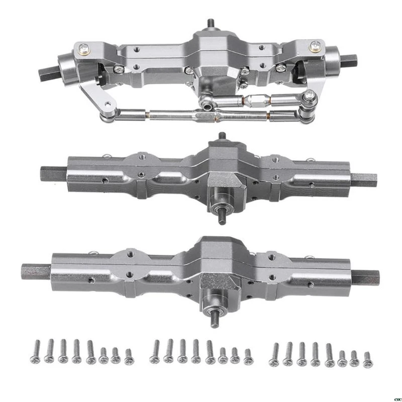 

Metal Upgrade Accessories Front and Rear Axle Assembly for WPL B1 B14 B24 C14 C24 B16 B26 B36 RC Model Cars