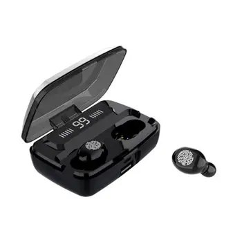 

F9 Wireless Bluetooth Headset With Digital Display English Version Mini In-ear Microphone Earbuds Running Bluetooth Headphones