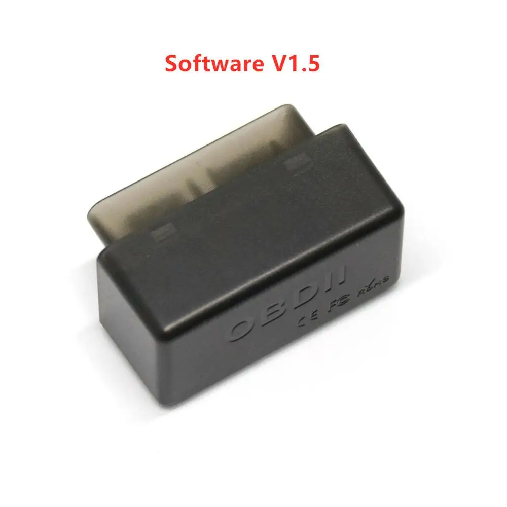 Супер Мини ELM327 Bluetooth ELM327 Переключатель питания V2.1/V1.5 Кнопка ВКЛ/ВЫКЛ OBD2 автомобильный диагностический инструмент многоязычные протоколы OBDII - Цвет: V1.5