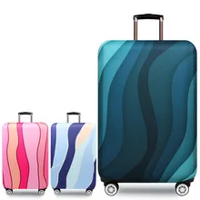 Водонепроницаемый дорожный утолщенный эластичный чехол для чемодана пульсация багажная тележка для багажа Пылезащитная одежда аксессуары с колесиками