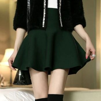 

Casual Women's Skirts Harajuku Ulzzang Vintage High Waist A Word Skirt Female Korean Kawaii Cute Clothing For Women 2020