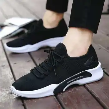 

QWEDF 2019 Vulcanized Shoes Male Sneakers 2019 Fashion Summer Air Mesh Breathable Comfortable Wedges Sneakers For Men BH-58