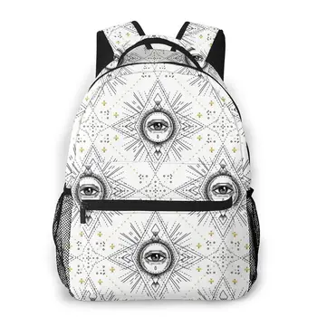 

2020 Backpack Sacred Geometry With Mystic Eye Alchemy School Bag Men Backbag Travel Daypacks Male Leisure Backpack Women Gril