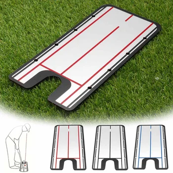 

31x15cm Golf Swing Straight Practice Mat Pad Golf Putting Mirror Alignment Training Aid Swing Trainer Eye Line Golf Accessories