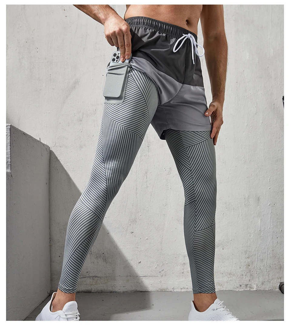 Men Joggers Running Track Pants Basketball Gym Jogging Workout Fitness High Waist Striped Sport Athlete Joger Tights Leggings