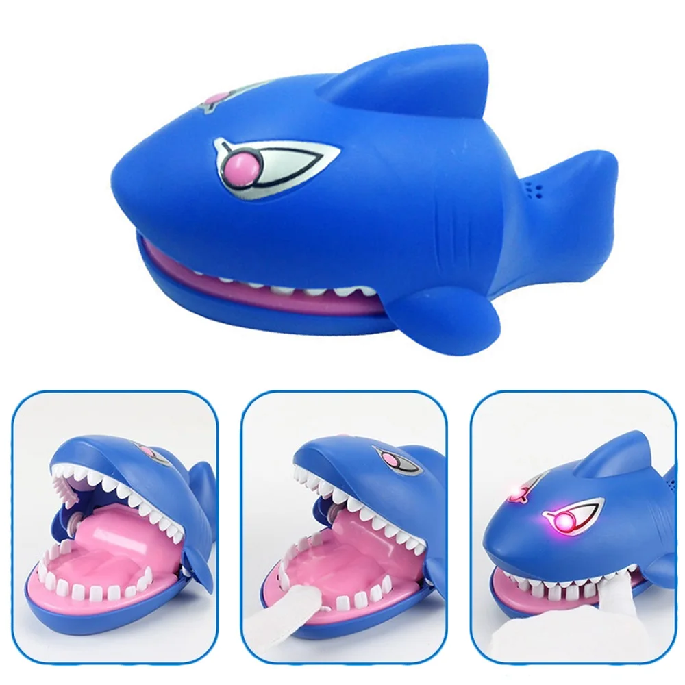 Sound Shark Game Laughter Teeth Toy Adults Bite Finger Challenge Party Game 