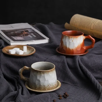 

Creative Design Retro Ceramic Coffee Set Japanese Style Tea Set 300ml