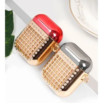 

Luxury Wireless Bluetooth Earphone Cover 3D Bling Diamond Case for Apple Airpods 1 2 Hard Shockproof Protector Headset Shell
