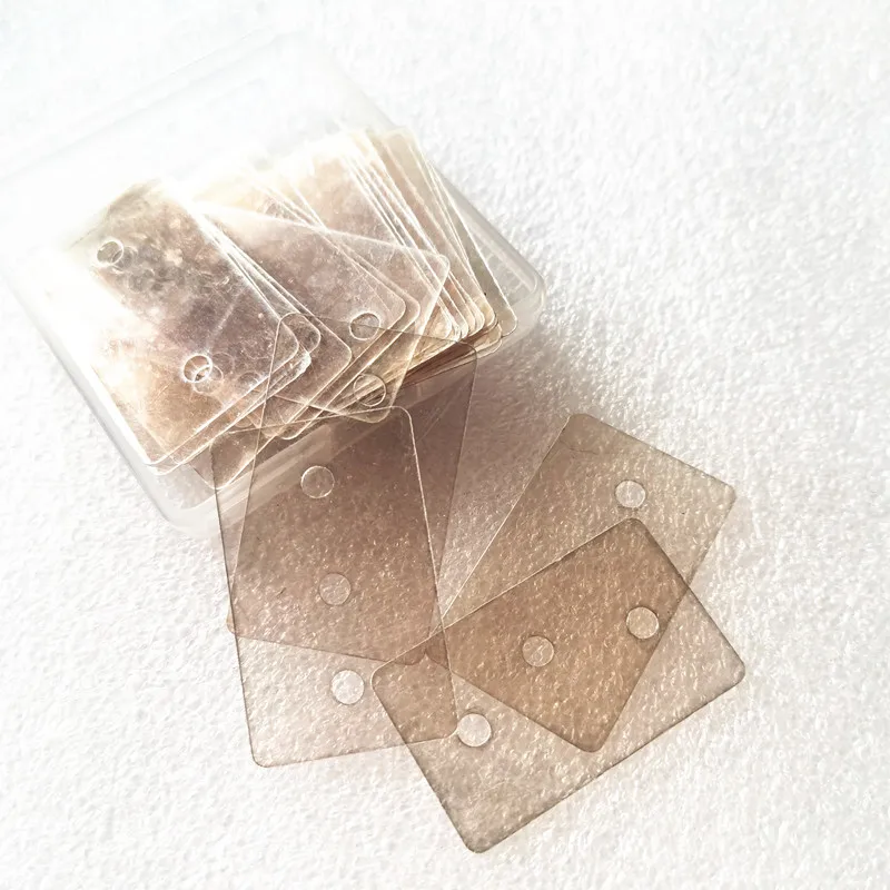 Mica Insulation Pads Silicone Mica Sheet 50piece MT-200 24*39 TO-3M2 For 2SA1216 2SC2922 2SA1494 2SC3858 mica insulation sheet