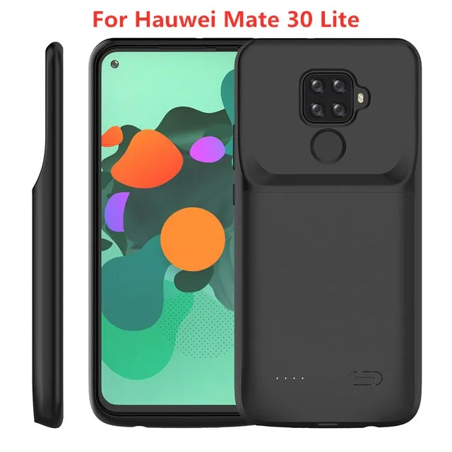 Black For 30 Lite 4700 мАч Расширенный чехол для аккумулятора телефона для Hauwei mate 30 Lite портативный чехол для зарядки аккумулятора для Hauwei Nova 5i Pro power Bank - Цвет: Black For 30 Lite