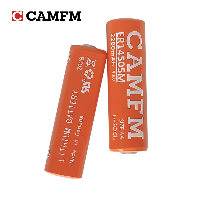 

CAMFM 10PCS ER14505M LS14500 AA 3.6v 2200mAh lithium battery instruments and meters backup power supply