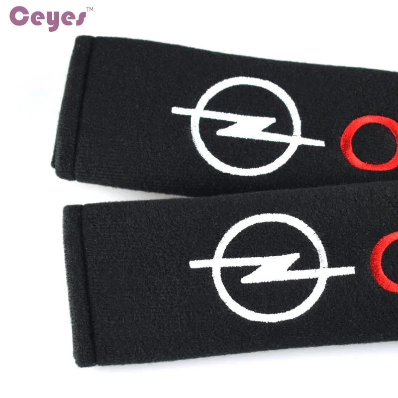 Seat Belt Covers Ceyes Car Styling Cotton Safety Shoulder Protector For Opel Astra H G Corsa Insignia Antara Meriva Zafira 2 PCS