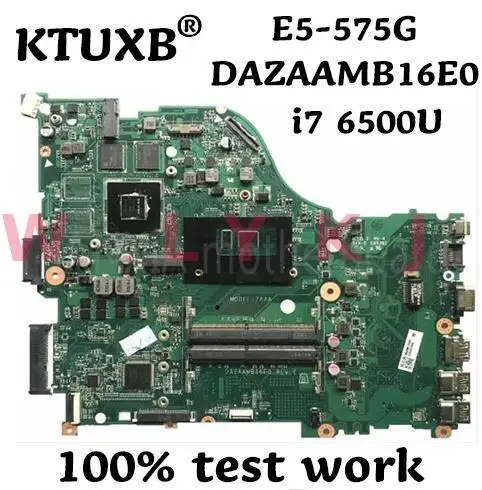 For ACER E5-575G E5-574G E5-575 F5-573 laptop motherboard DAZAAMB16E0 with CPU i7 6500U GPU 2G DDR4 100% test work | Компьютеры и офис