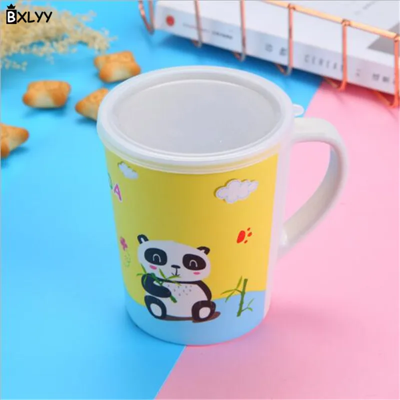 BXLYY мультфильм бамбуковое волокно детская плоская Нижняя чашка капля бутылки воды портативный Питьевая утварь кухонные аксессуары Подарки. 8z