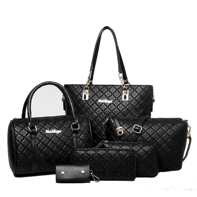 

Female Mother Bag 5 Piece 2019 Luxury Handbags Women Bags Shoulder Bag Purses Handbags Slanting Women Bag