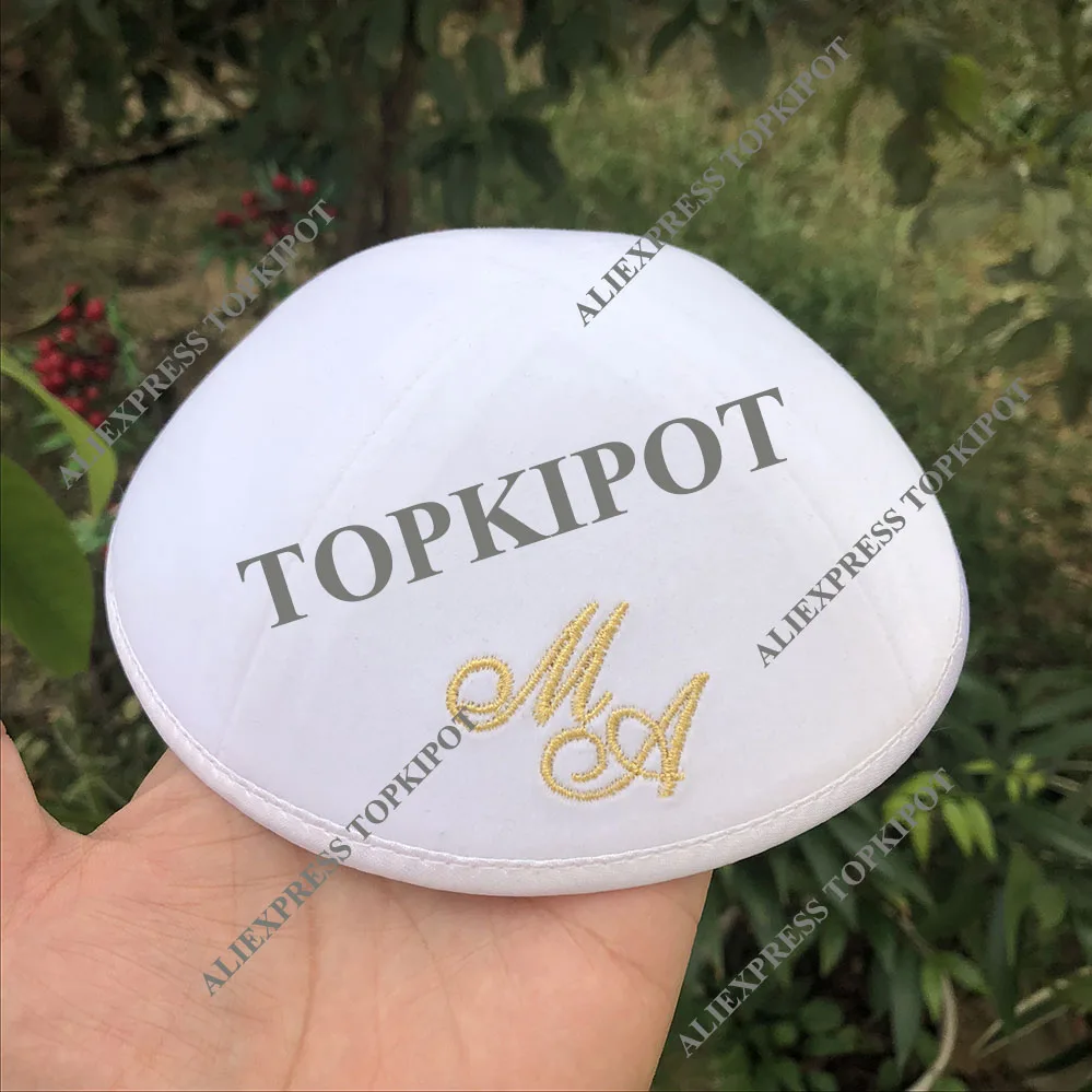 Белый бархатный кипот, кепка KIPPAH, YARMULKES, CIPA, Jean C