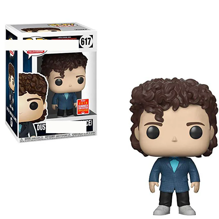 Funko POP брелок Дастин странные вещи Demogorgon Коллекция Фигурки ПВХ модель игрушки Рождественский подарок для детей день рождения - Цвет: 617 with box