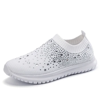 

Lightweight Sneakers Women Running Shoes Female Breathable Mesh Slip-On Shoes Woman Sports Shoes Zapatillas Mujer Deportiva