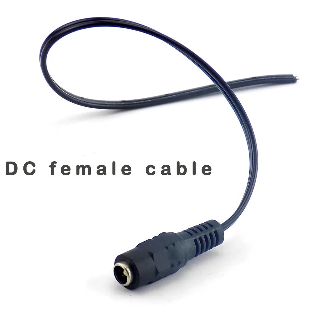 

1/10Pcs 5.5mmX2.1mm DC Female Connectors Plug Dc Power Extension Camera Cable lead Plug Adaptor Cctv Cable Cctv Accessories E14