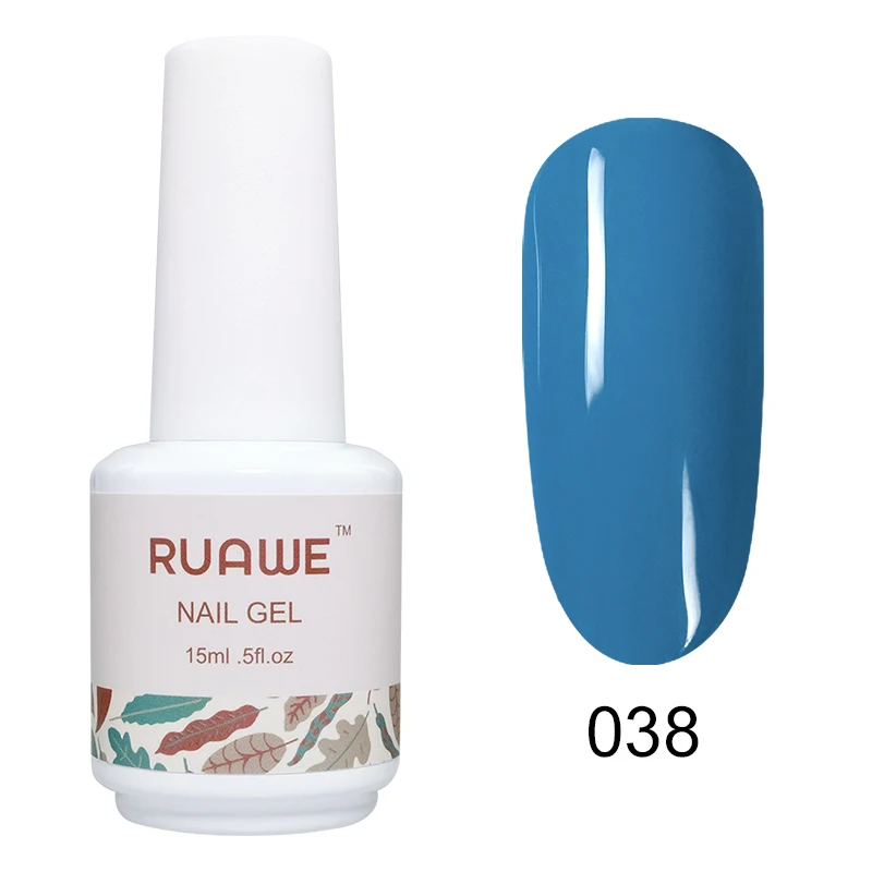 Гель-лак для ногтей RUAWE, 15 мл, фиолетовая серия, гель УФ-гель, Гель-лак для ногтей, Гель-лак для ногтей - Цвет: 038