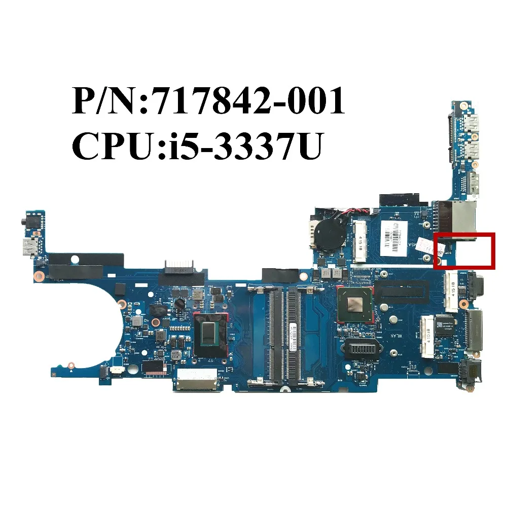 

For HP EliteBook 9470M Laptop Motherboard 717842-001 717842-501 With i5-3337U I5-3317U DDR3 6050A2514101 100% Working