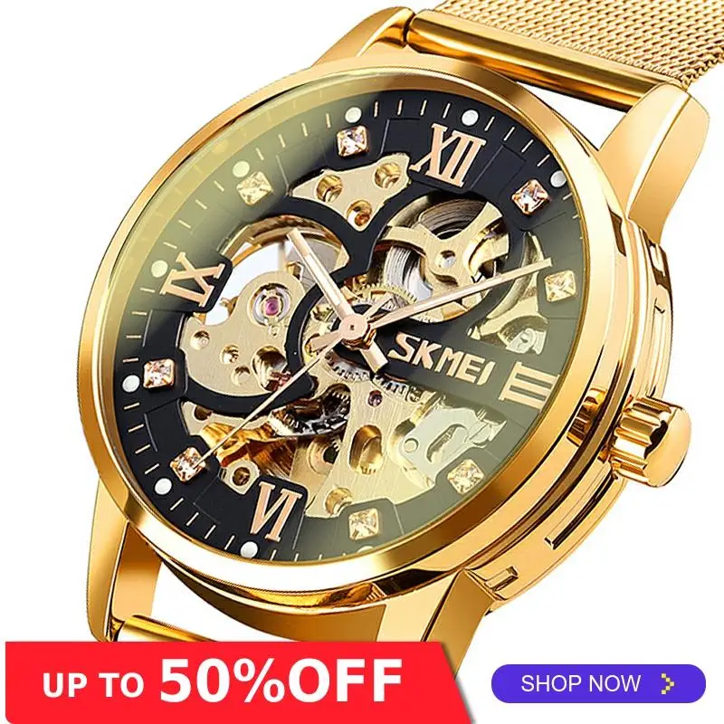 Skmei механические часы для мужчин мужские лучший бренд Роскошные автоматические