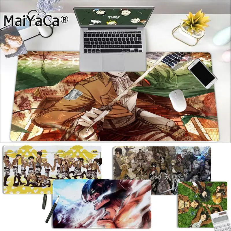

MaiYaCa Cool New Attack on Titan Anime Comfort Mouse Mat Gaming Mousepad Free Shipping Large Mouse Pad Keyboards Mat