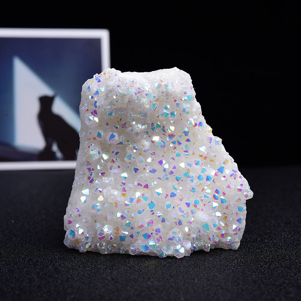 High quality crystal minerals Rough natural Electroplated aura Crystal Cluster Wand Points clear quartz for home decoration High quality crystal minerals Rough natural Electroplated aura Crystal Cluster Wand Points clear quartz for home decoration