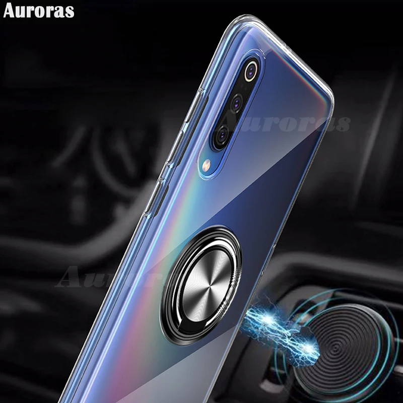 Чехол Auroras для Realme 6 Pro Ударопрочный Мягкий силиконовый матовый чехол с кольцом
