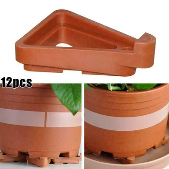 

12pcs Flower/Plant Pot Feet Invisible Pot Toes Lifters Pot Plant Stand Rack for Indoor and Outdoor Plant Pots GQ