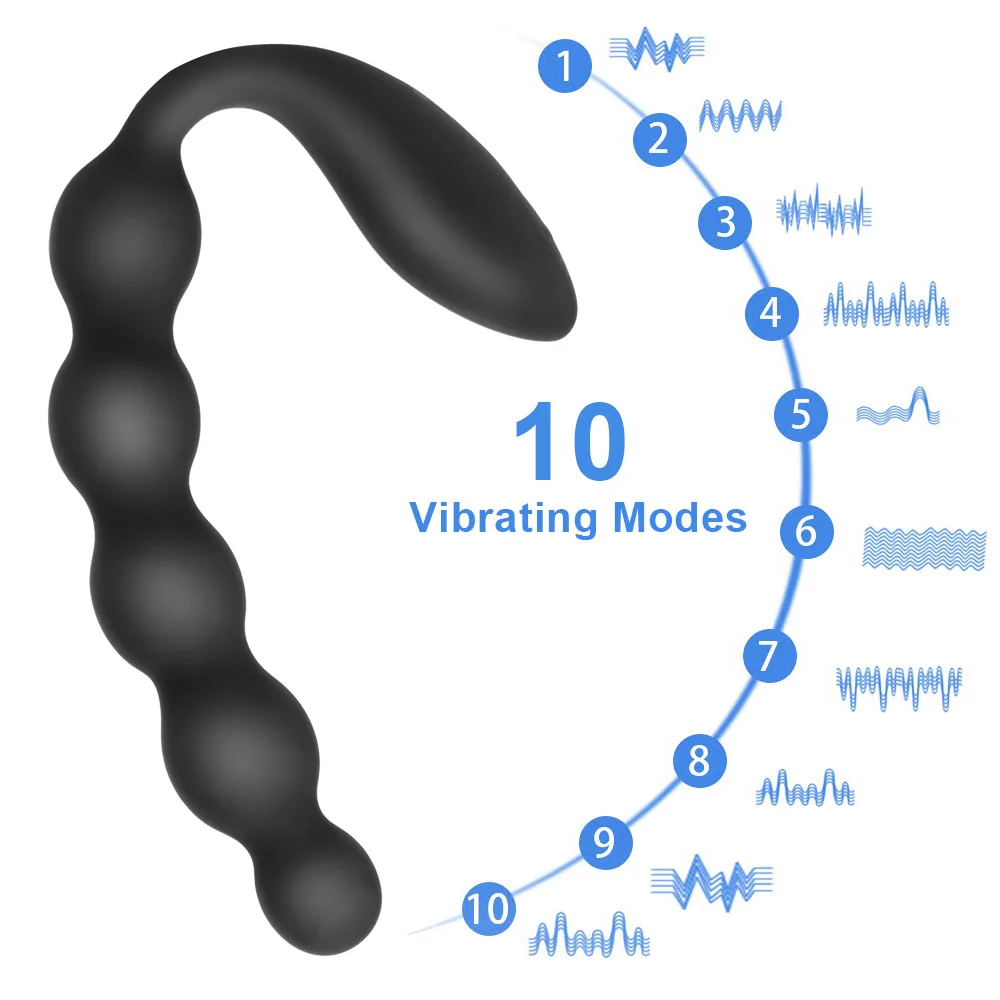 Vibratore anal beads con telecomando wireless per piacere_voghion.com