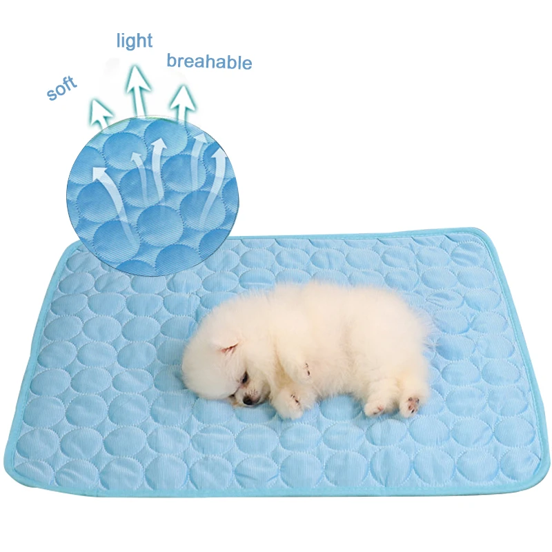 Dog Pad Pet Cooling Mat Cat For Dogs Cats Blanket Sofa Breathable Dogs
