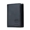 Genuine Leather Men Wallets Vintage Cow Leather Wallet Male Handmade Custom Dollar Price Coin Purse Short Wallet carteira 2