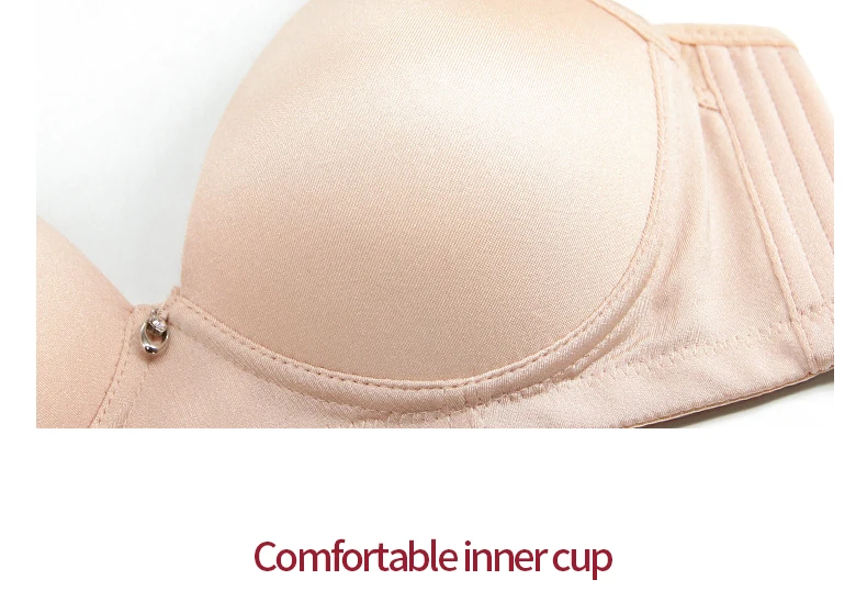 Solid Color Bras For Women Wire Free Push Up Seamless Soft Bra Three Breasted Sexy Lingerie Comfort Breathable Bralette B Cup