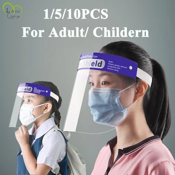 

1/5/10PCS Face Mask Cover Transparent Mask Adjustable Mask Hat for Adult/Childern