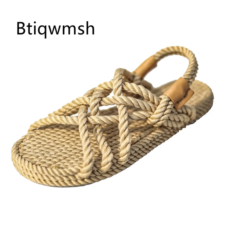 woven gladiator sandals