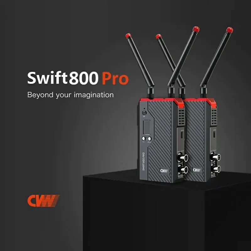 CVW SWIFT 800pro 800ft Wireless Video Transmission System HDMI HD image Wireless Transmitter Receiver Support smartphone Monitor