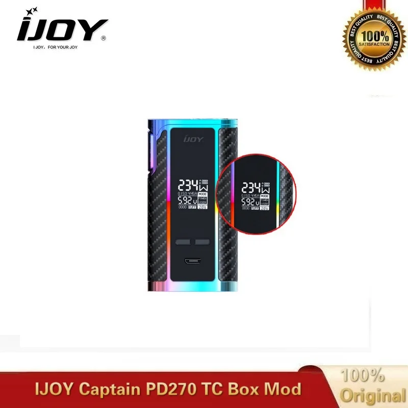 IJOY Captain PD270 TC Box Mod 234W fit Captain Vape Tank Vaporizer electronic cigarette VS Gen ALIE