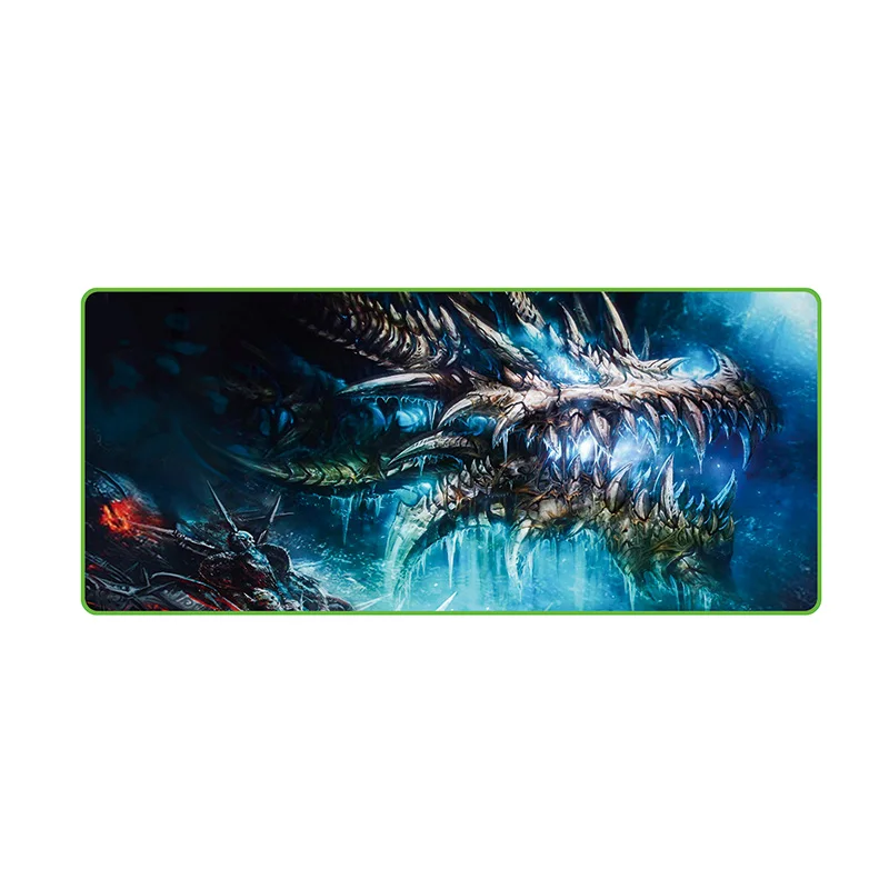 FFFAS World of Warcraft HD, односекционный коврик для мыши, светодиодный, с цветным освещением, RGB, компьютерный коврик для мыши, запирающий край, утолщенный коврик - Цвет: 900x400mm