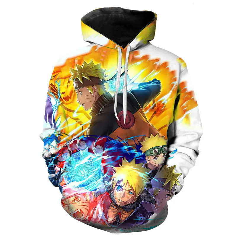 

Fashion Naruto Sasuke Men's And Women's Hoodie 3d Printing Children's Cool Nine Tail Sweatshirt Pullover Street Casual Coat