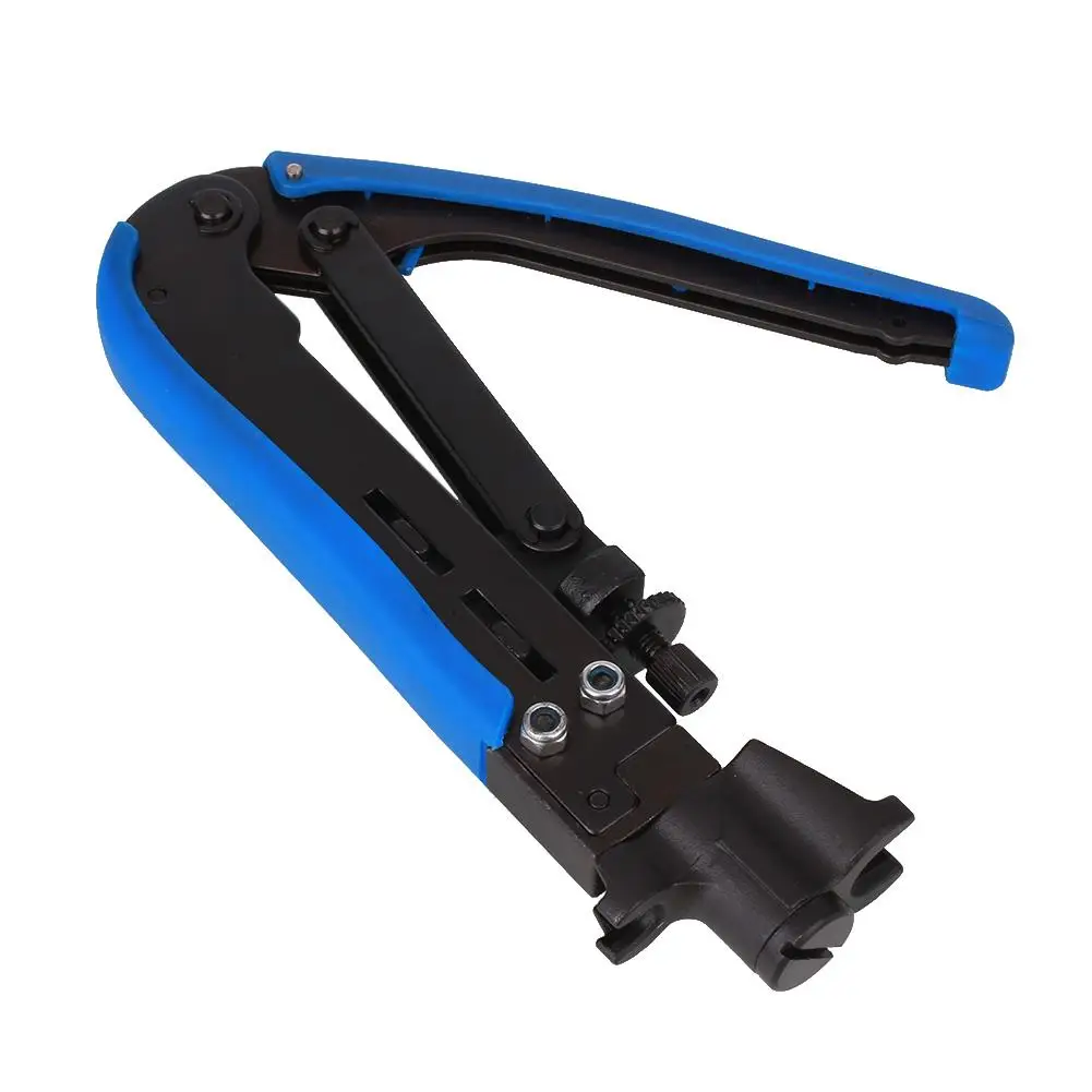 Компрессионный обжимной инструмент F RG59 RG6 RG11 кабельный Регулируемый коаксиальный щипцы