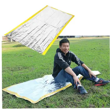 

1PC Emergency Survival Blanket Mylar Thermal Sleeping Bag Waterproof Compact Blankets For First Aid Outdoor Survival Camping