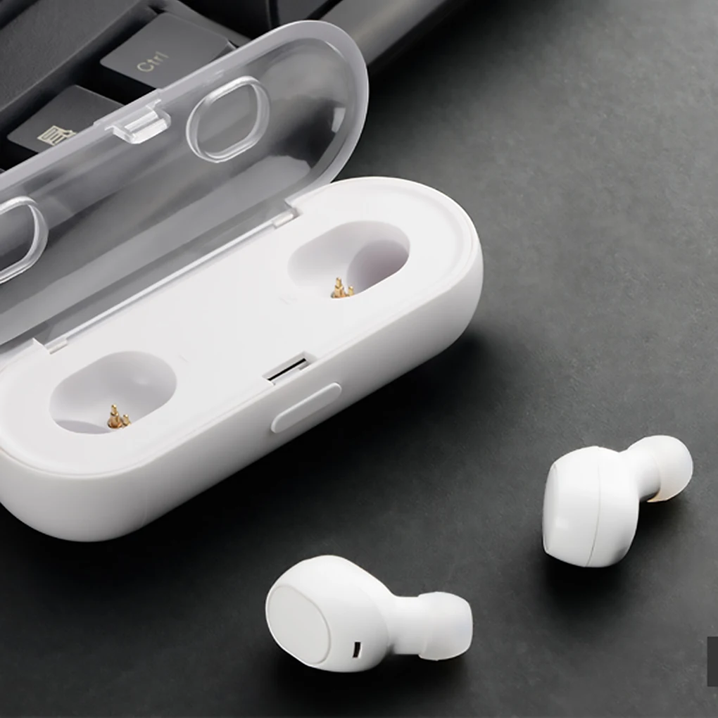 Мини противоскользящие разделяющие наушники Bluetooth беспроводные легкие наушники с зарядным устройством