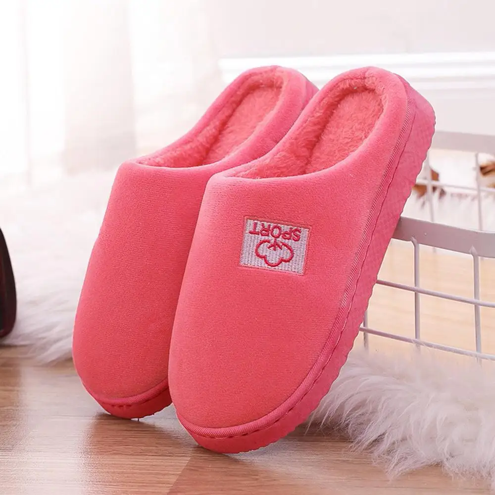 Slippers Women& Man Indoor House plush Soft Cute Cotton Slippers Shoes Non-slip Floor Home Slippers Slides For Bedroom